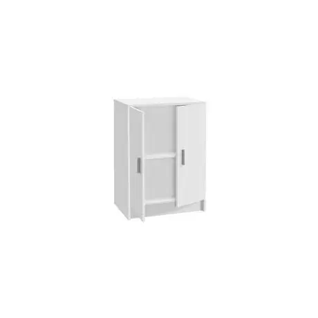 Buy Alford 2 Door White Universal Storage Cupboard, 3 from Furnituretta