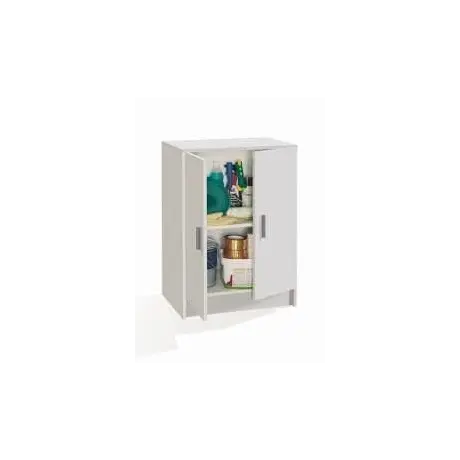 Buy Alford 2 Door White Universal Storage Cupboard, 4 from Furnituretta