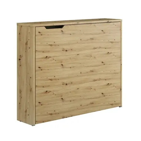 Buy Work Concept Convertible Hidden Desk with Storage Oak Artisan, Colour: Oak Artisan, Side: Left, Item Width: 115, 5 from Furnituretta