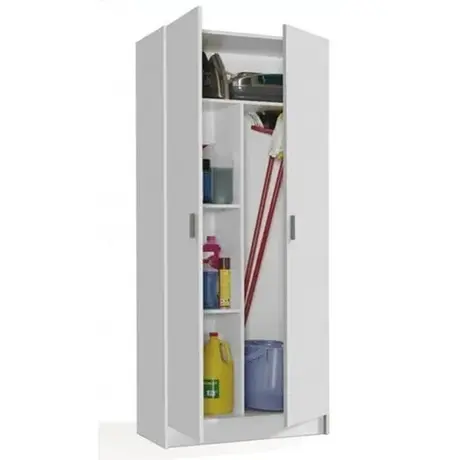 Buy Storage Multi-Purpose Cupboard – White Matt Finish with 2 Doors from Furnituretta