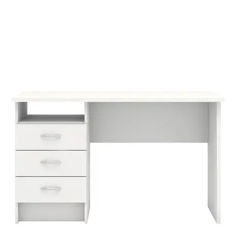 Buy Function Plus Desk – Sleek 3-Drawer Workspace in White, 2 from Furnituretta