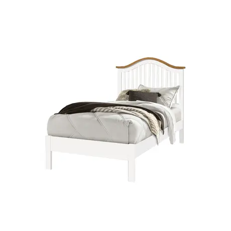 Buy Chester White Single Bed Frame - Perfect for Modern Bedrooms, Colour: White, Size: 3ft/Single, Item Width: 98, 2 from Furnituretta