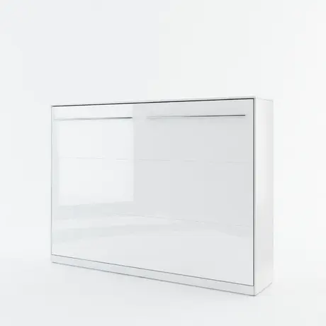 Buy CP-04 Horizontal Wall Bed Concept White Gloss 140cm, Colour: White Gloss, Size: 140 x 200cm, 4 from Furnituretta