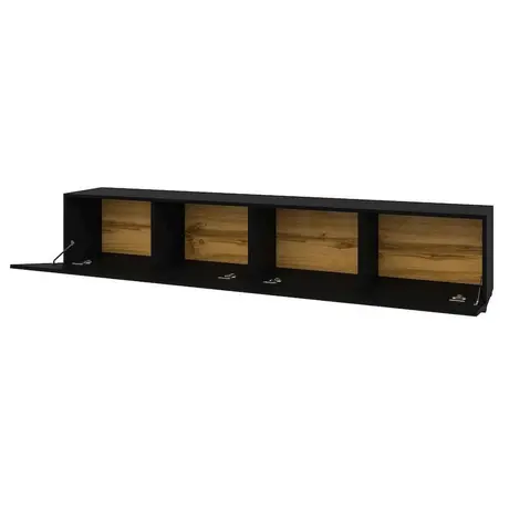 Buy Ava 40 TV Cabinet Black Matt 180cm, Colour: Black Matt, Item Width: 180, 4 from Furnituretta