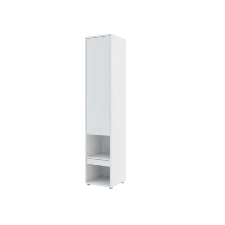 Buy BC-07 Tall Storage Cabinet for Vertical Wall Bed Concept White Matt, Colour: White Matt, Item Width: 45 from Furnituretta