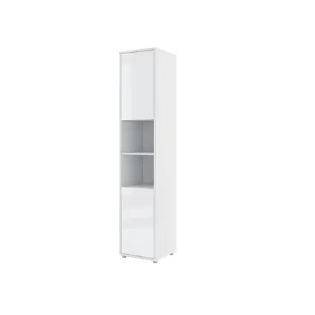 Buy BC-08 Tall Storage Cabinet for Vertical Wall Bed Concept White Gloss, Colour: White Gloss, Item Width: 45 from Furnituretta