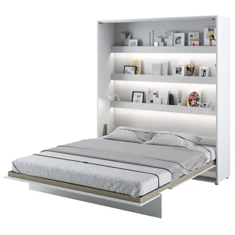 Buy BC-13 Vertical Wall Bed Concept White Matt 180cm, Colour: White Matt, Size: 180 x 200cm from Furnituretta