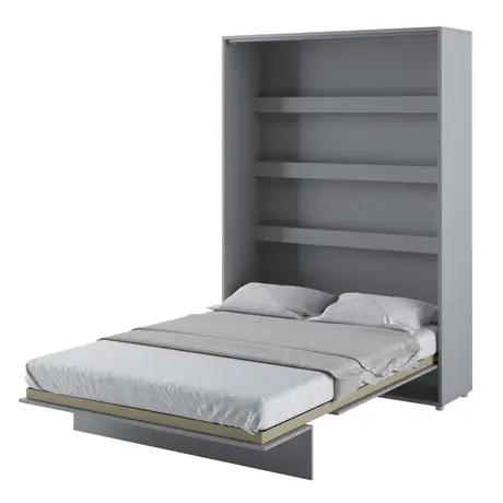 Buy BC-01 Vertical Wall Bed Concept Grey Matt 140cm, Colour: Grey Matt, Size: 140 x 200cm, 8 from Furnituretta