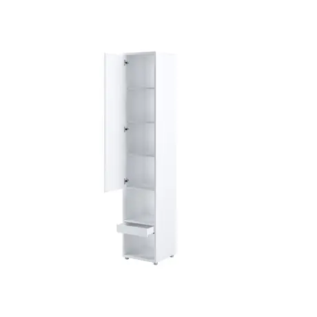 Buy BC-07 Tall Storage Cabinet for Vertical Wall Bed Concept White Matt, Colour: White Matt, Item Width: 45, 6 from Furnituretta