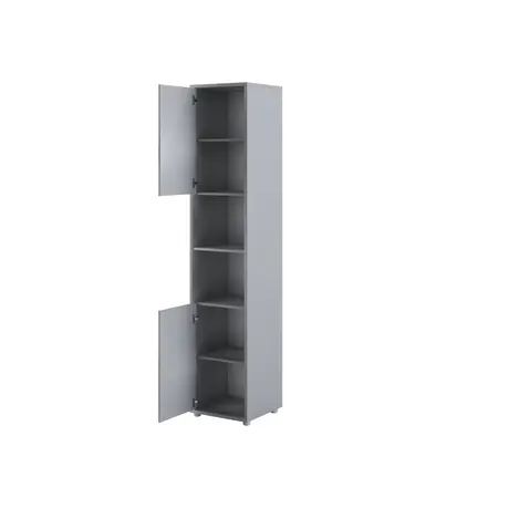 Buy BC-08 Tall Storage Cabinet for Vertical Wall Bed Concept Grey Matt, Colour: Grey Matt, Item Width: 45, 5 from Furnituretta