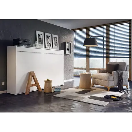 Buy CP-04 Horizontal Wall Bed Concept White Gloss 140cm, Colour: White Gloss, Size: 140 x 200cm, 11 from Furnituretta