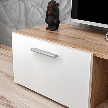 Buy Eco Entertainment TV Unit White, Colour: White, Item Width: 190, 11 from Furnituretta