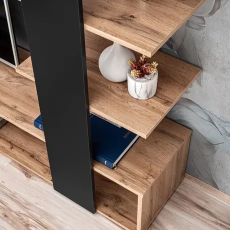 Buy Eco Entertainment TV Unit Black, Colour: Black, Item Width: 190, 10 from Furnituretta