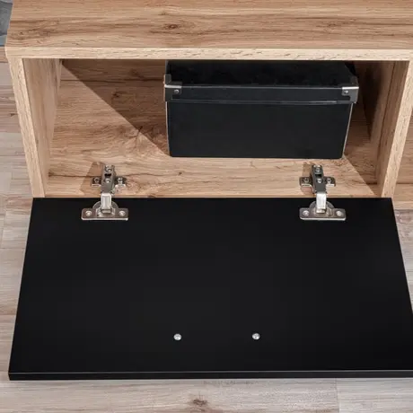 Buy Eco Entertainment TV Unit Black, Colour: Black, Item Width: 190, 7 from Furnituretta