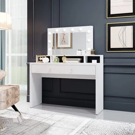 Buy Aria Dressing Table With Mirror from Furnituretta