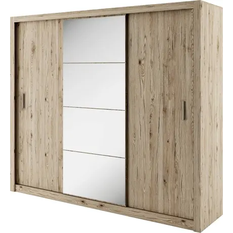 Buy Idea ID-01 Sliding Door Wardrobe Oak San Remo 250cm, Colour: Oak San Remo, Item Width: 250, 4 from Furnituretta