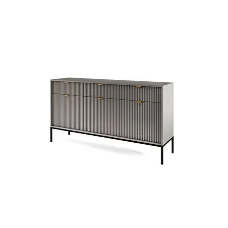 Buy Nova Sideboard – Modern Storage in Grey Matt Finish, Colour: Grey Matt, Item Width: 154, 4 from Furnituretta
