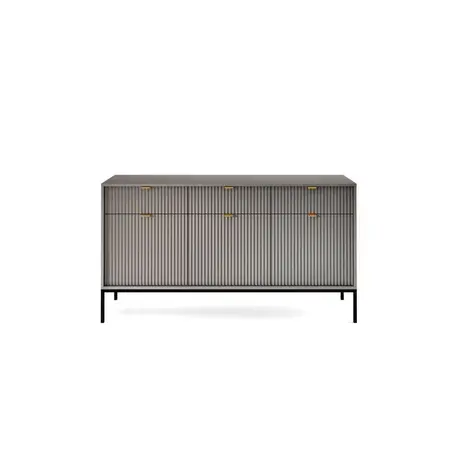 Buy Nova Sideboard – Modern Storage in Grey Matt Finish, Colour: Grey Matt, Item Width: 154, 5 from Furnituretta