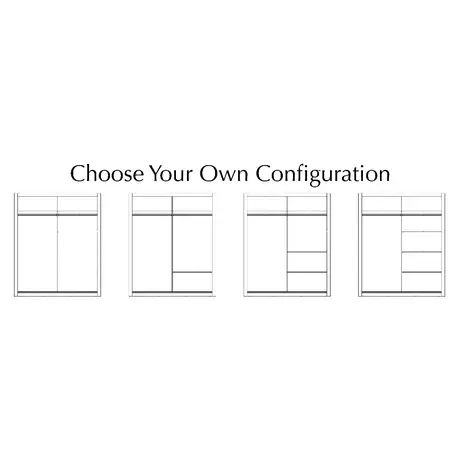 Buy Arti 6 - 2 Sliding Door Wardrobe Black Matt 120cm, Colour: Black Matt, Item Width: 120, 6 from Furnituretta