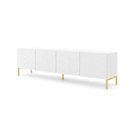 Buy Surf TV Cabinet White 200cm, Colour: White, Item Width: 200, 3 from Furnituretta
