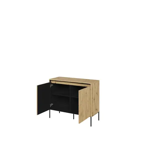Buy Trend TR-02 Sideboard Cabinet Oak Artisan 98cm, Colour: Oak Artisan, Item Width: 98, 6 from Furnituretta