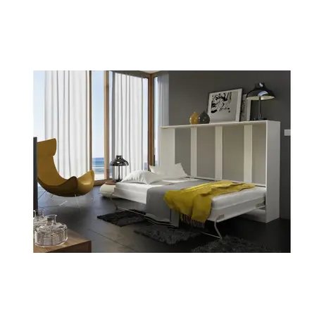 Buy CP-04 Horizontal Wall Bed Concept White Gloss 140cm, Colour: White Gloss, Size: 140 x 200cm, 8 from Furnituretta