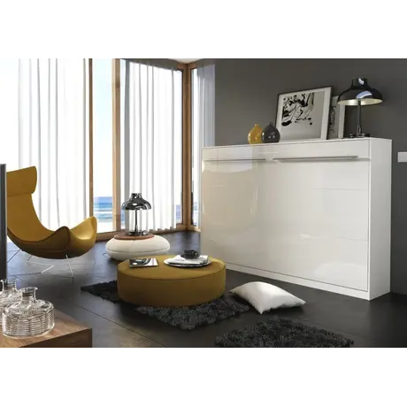 Buy CP-04 Horizontal Wall Bed Concept White Matt 140cm, Colour: White Matt, Size: 140 x 200cm, 9 from Furnituretta