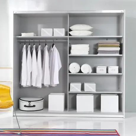 Buy Beta Sliding Door Mirrored Wardrobe, Colour: Oak Monastery, Item Width: 221, 2 from Furnituretta