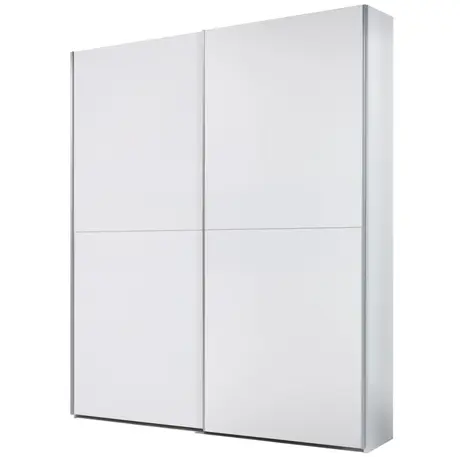 Buy Time 2 Sliding Door Wardrobe – White Matt Finish (170 cm), 3 from Furnituretta