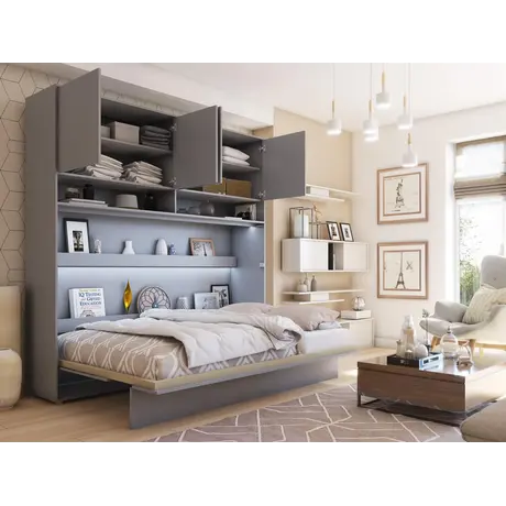 Buy BC-10 Over Bed Unit for Horizontal Wall Bed Concept Oak Artisan 120cm, Colour: Oak Artisan, Item Width: 211, 8 from Furnituretta