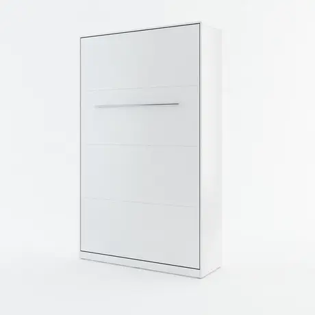 Buy CP-02 Vertical Wall Bed Concept 120cm with Storage Cabinet White Matt, Colour: White Matt, Size: 120 x 200cm, Item Width: 223, 5 from Furnituretta