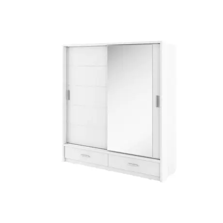 Buy Arti AR-05 Sliding Door Wardrobe White Matt 200cm, Colour: White Matt, Item Width: 200, 7 from Furnituretta