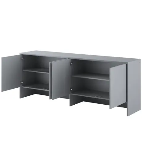 Buy BC-10 Over Bed Unit for Horizontal Wall Bed Concept Grey Matt 120cm, Colour: Grey Matt, Item Width: 211, 5 from Furnituretta