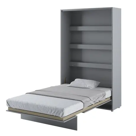 Buy BC-02 Vertical Wall Bed Concept Grey Matt 120cm, Colour: Grey Matt, Size: 120 x 200cm, 7 from Furnituretta