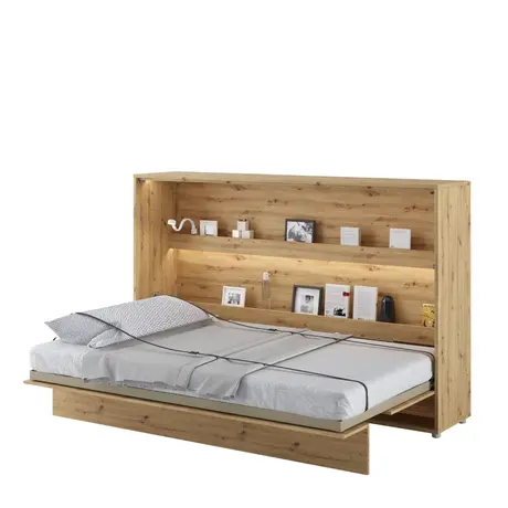 Buy BC-05 Horizontal Wall Bed Concept Oak Artisan 120cm, Colour: Oak Artisan, Size: 120 x 200cm from Furnituretta