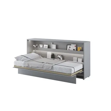Buy BC-06 Horizontal Wall Bed Concept Grey Matt 90cm, Colour: Grey Matt, Size: 90 x 200cm from Furnituretta