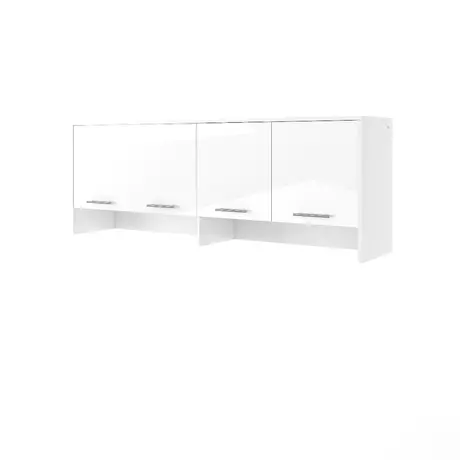 Buy CP-10 Over Bed Unit for Horizontal Wall Bed Concept White Gloss 120cm, Colour: White Gloss, Item Width: 215 from Furnituretta
