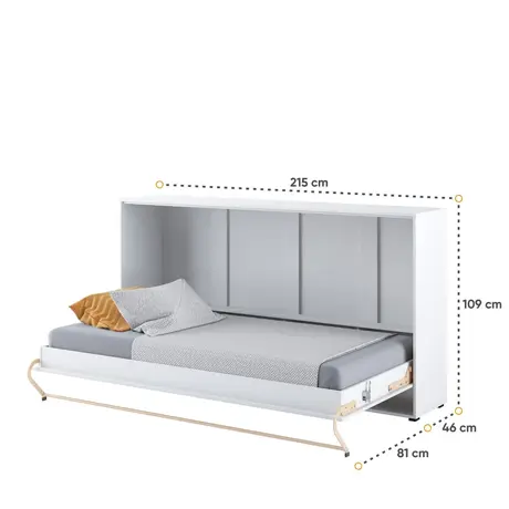 Buy CP-06 Horizontal Wall Bed Concept White Matt 90cm, Colour: White Matt, Size: 90 x 200cm, 6 from Furnituretta