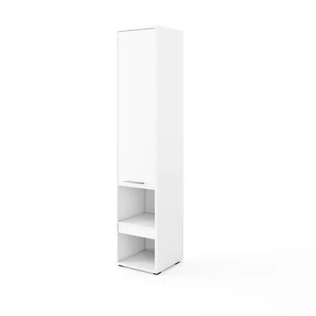 Buy CP-03 Vertical Wall Bed Concept 90cm with Storage Cabinet White Matt, Colour: White Matt, Size: 90 x 200cm, Item Width: 194, 8 from Furnituretta