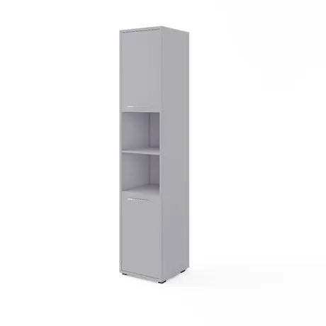 Buy CP-03 Vertical Wall Bed Concept 90cm with Storage Cabinet Grey Matt, Colour: Grey Matt, Size: 90 x 200cm, Item Width: 194, 6 from Furnituretta