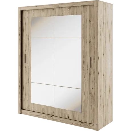 Buy Idea ID-02 Sliding Door Wardrobe Oak San Remo 180cm, Colour: Oak San Remo, Item Width: 180, 5 from Furnituretta