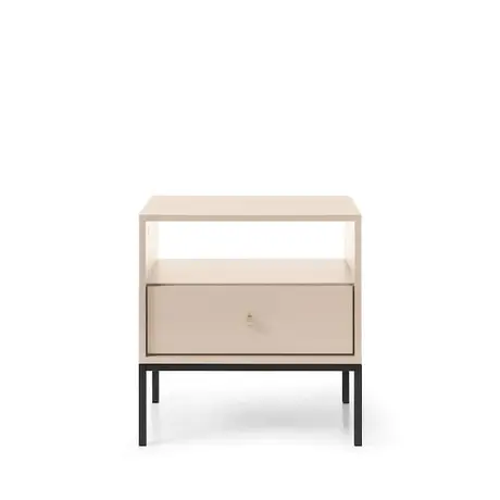 Buy Mono Bedside Cabinet Beige, Colour: Beige, Item Width: 54, 3 from Furnituretta