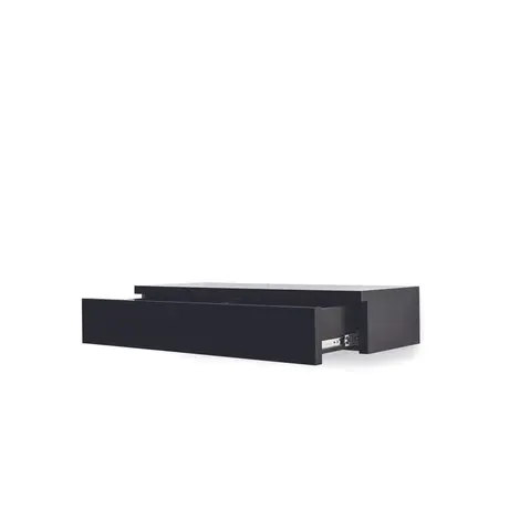 Buy Navene Floating Dressing Table Black 100cm, Colour: Black, Item Width: 100, 6 from Furnituretta