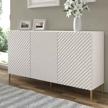 Buy Surf Sideboard Cabinet White 150cm, Colour: White, Item Width: 150 from Furnituretta