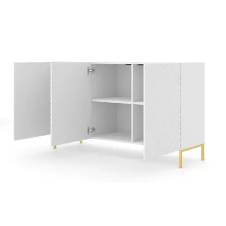 Buy Surf Sideboard Cabinet White 150cm, Colour: White, Item Width: 150, 5 from Furnituretta