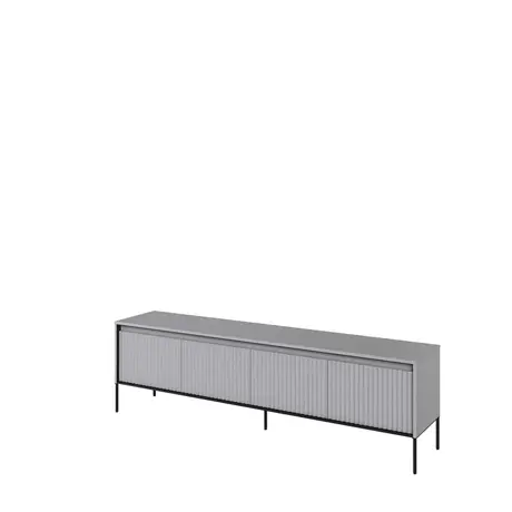 Buy Trend TR-06 TV Cabinet – Grey Matt 193cm | Sleek Media Storage with Textured Detailing, Colour: Grey Matt, Item Width: 193 from Furnituretta