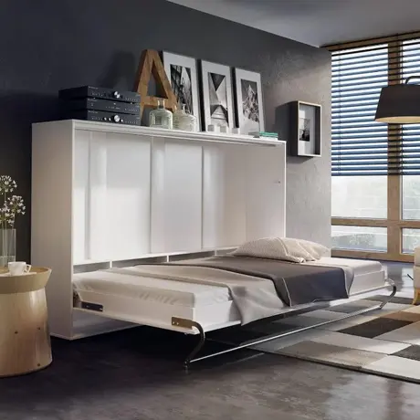 Buy CP-06 Horizontal Wall Bed Concept White Matt 90cm, Colour: White Matt, Size: 90 x 200cm from Furnituretta