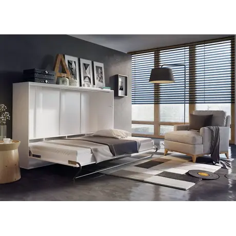 Buy CP-05 Horizontal Wall Bed Concept White Gloss 120cm, Colour: White Gloss, Size: 120 x 200cm, 8 from Furnituretta