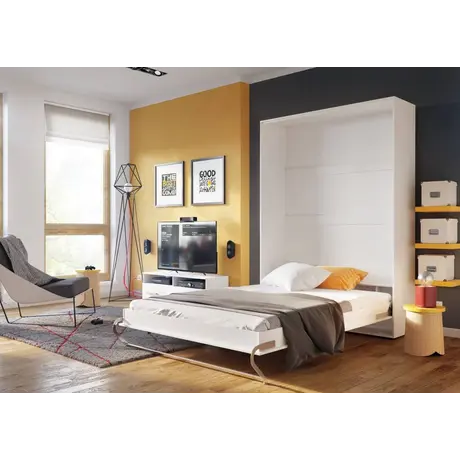 Buy CP-02 Vertical Wall Bed Concept White Matt 120cm, Colour: White Matt, Size: 120 x 200cm, 8 from Furnituretta