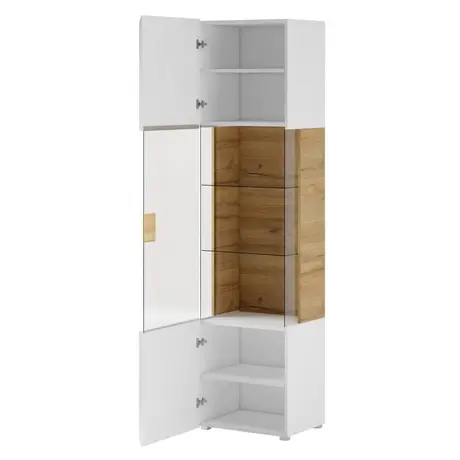 Buy Toledo 05 Display Cabinet Oak San Remo, Colour: Oak San Remo, Item Width: 61, 4 from Furnituretta